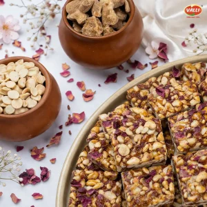 Assorted Rose Petals Peanut Chikki